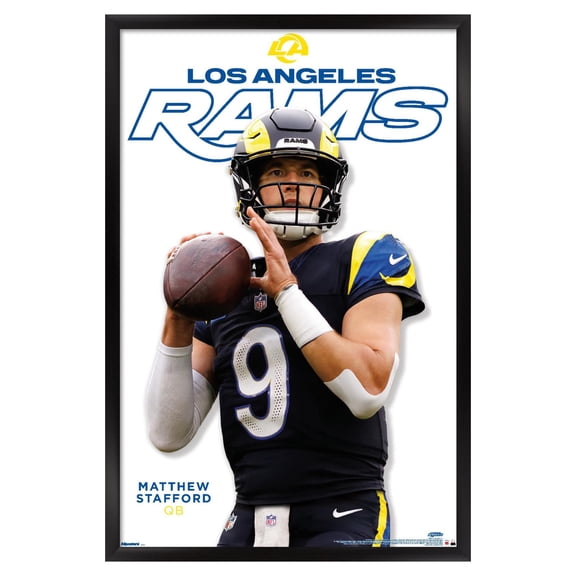 NFL Los Angeles Rams - Matthew Stafford Feature Series 26 Wall Poster, 22.375" x 34" Framed