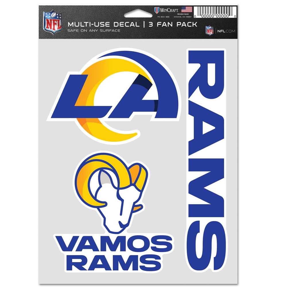 NFL Los Angeles Rams Prime 5" x 7.75" Triple Decal