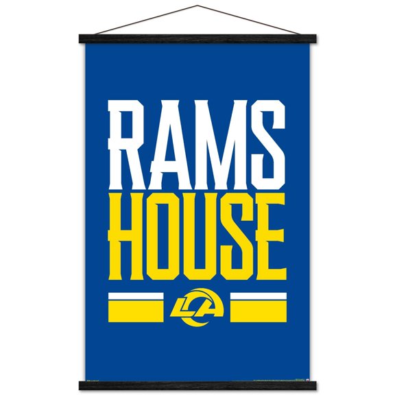 NFL Los Angeles Rams - Rams House 26 Wall Poster with Magnetic Frame, 22.375" x 34"
