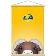 thumbnail image 1 of NFL Los Angeles Rams - S. Preston Mascot Rampage Wall Poster with Wooden Magnetic Frame, 22.375" x 34", 1 of 3