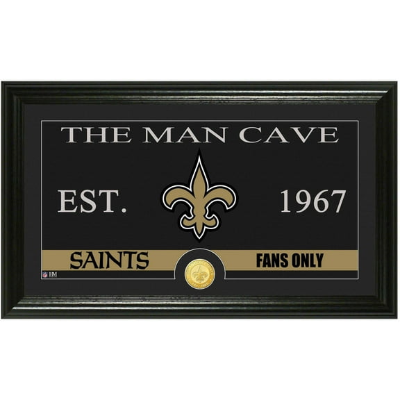 NFL Man Cave Bronze Coin Panoramic Photo Mint, New Orleans Saints