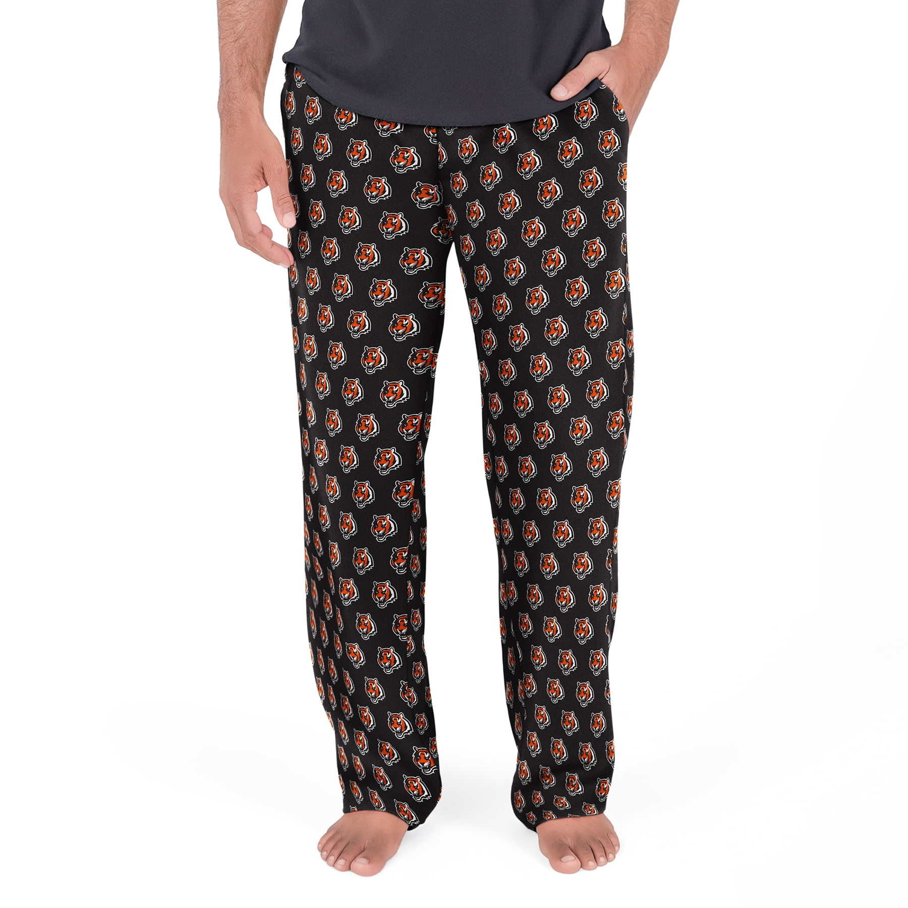 NFL Mens Cincinnati Bengals All Over Print Pajama Pants