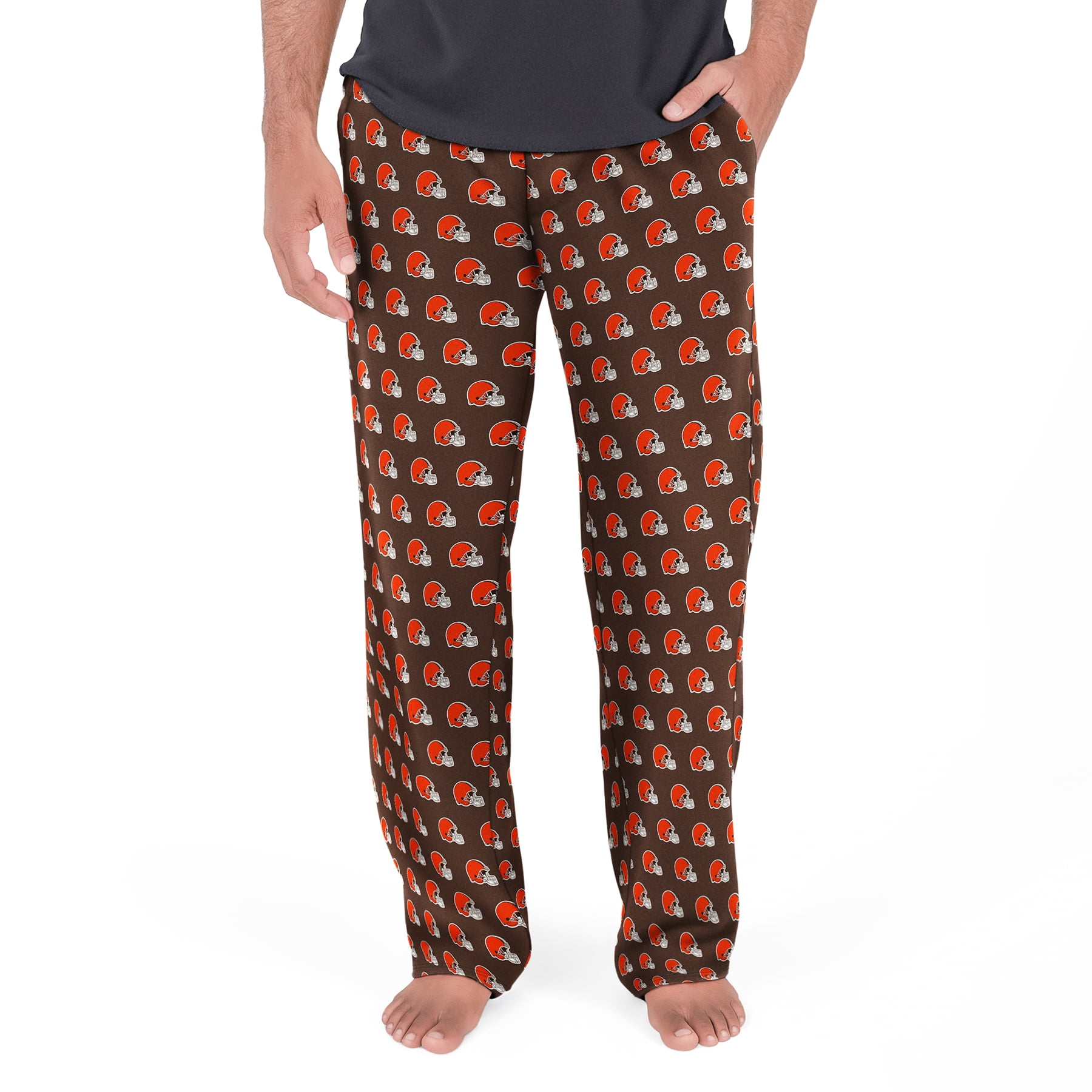 NFL Mens Cleveland Browns All Over Print Pajama Pants
