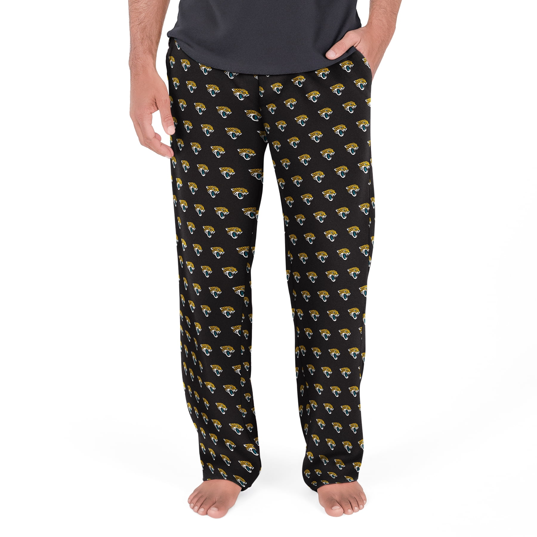 NFL Mens Jacksonville Jaguars All Over Print Pajama Pants