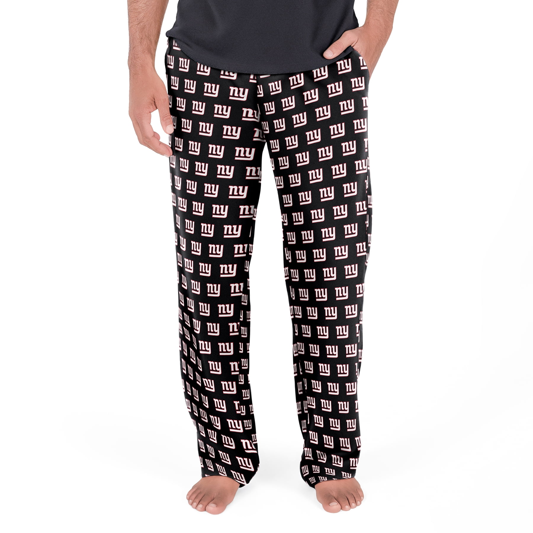 NFL Mens New York Giants All Over Print Pajama Pants