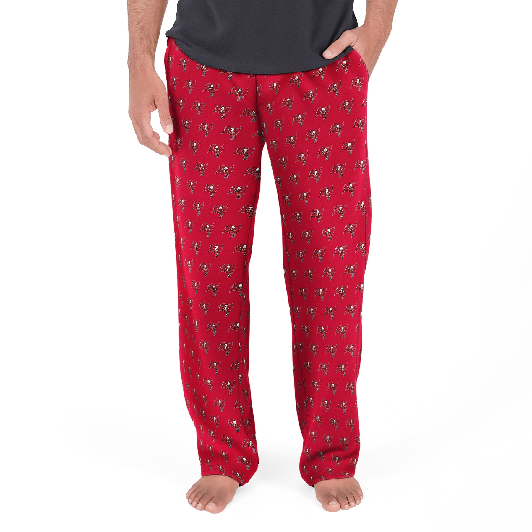 NFL Mens Tampa Bay Buccaneers All Over Print Pajama Pants