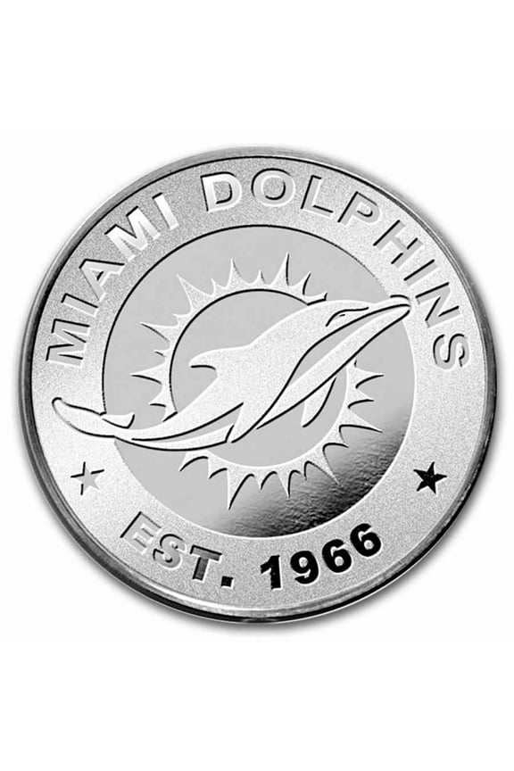 Miami Dolphins 1 oz Silver Round