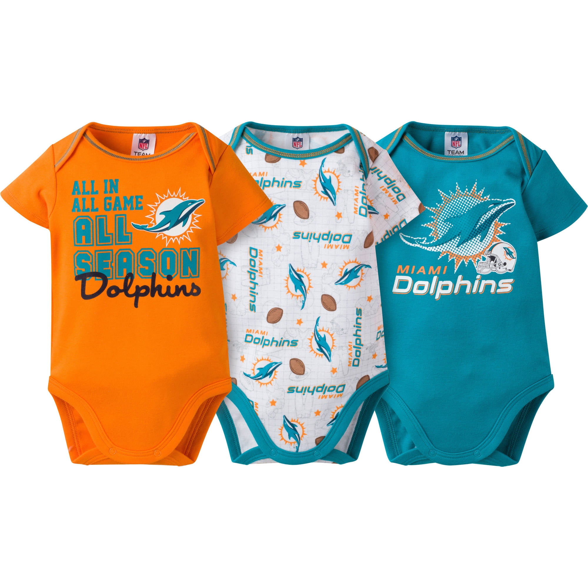 Baby Miami Dolphins Gear, Toddler, Dolphins Newborn Clothing, Infant  Dolphins Apparel