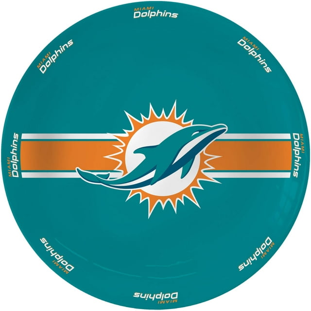 NFL Miami Dolphins Ceramic Serving Plate - Walmart.com