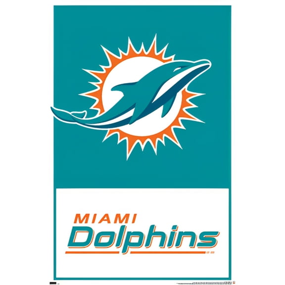 NFL Miami Dolphins - Logo 21 Wall Poster, 22.375" x 34"