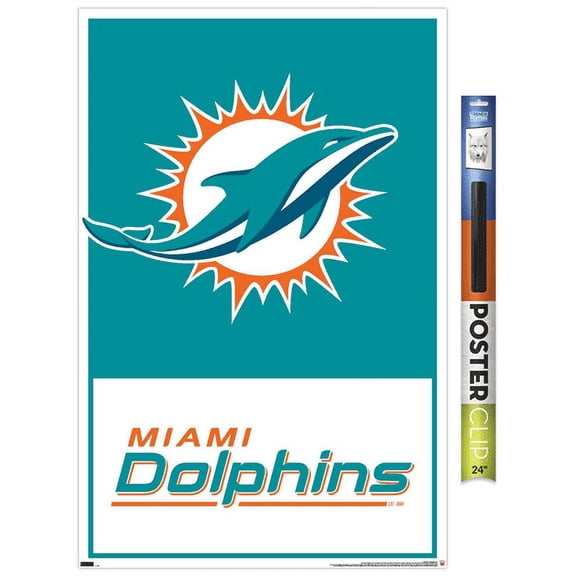 NFL Miami Dolphins - Logo 21 Wall Poster, 22.375" x 34"