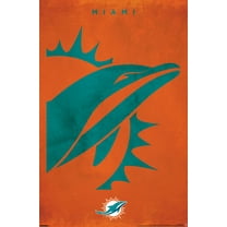 NFL Miami Dolphins - Logo 25 Wall Poster, 22.375" x 34"