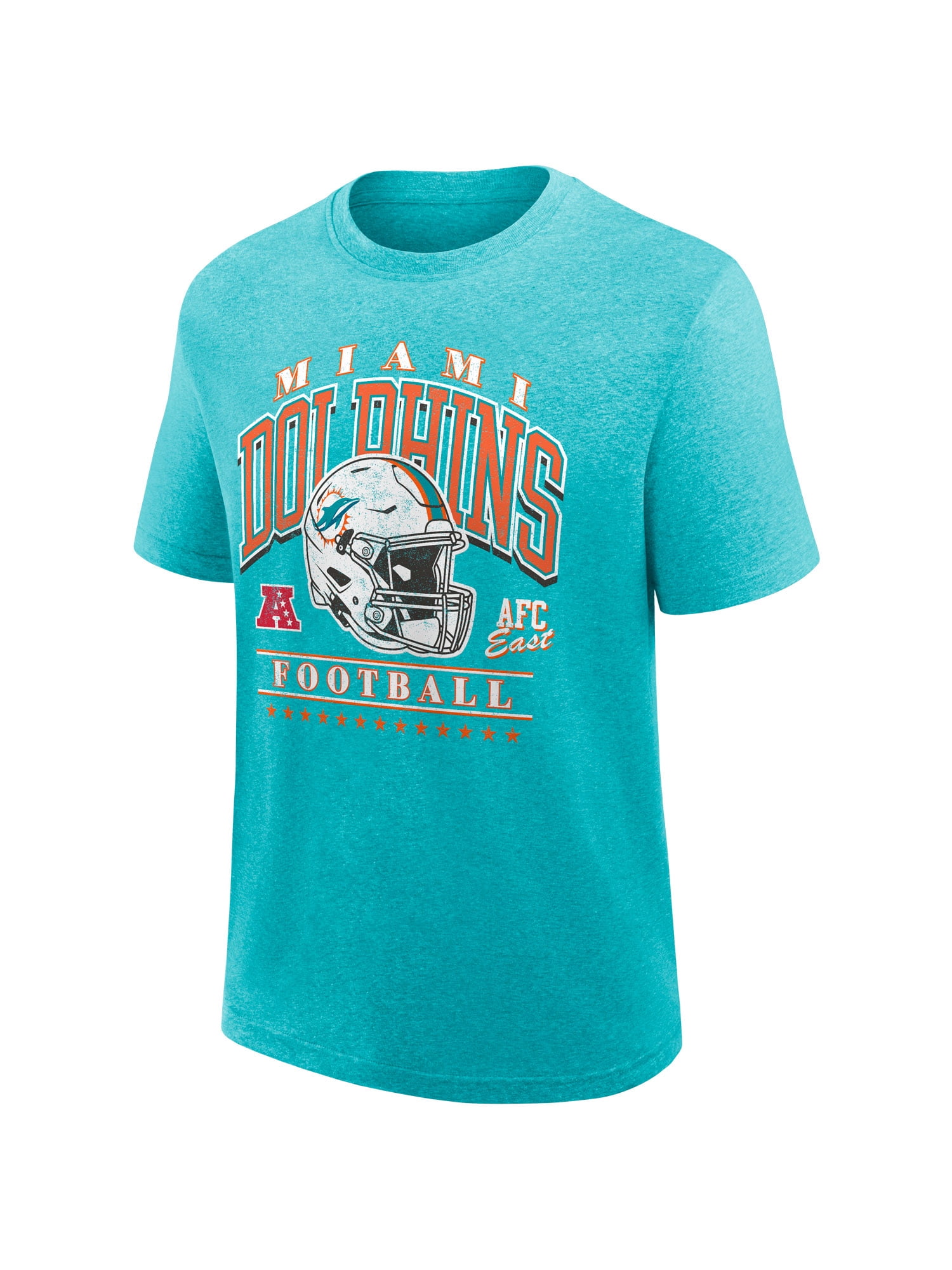 NFL Miami Dolphins Men's Synthetic Green Heather Short Sleeve T-Shirt