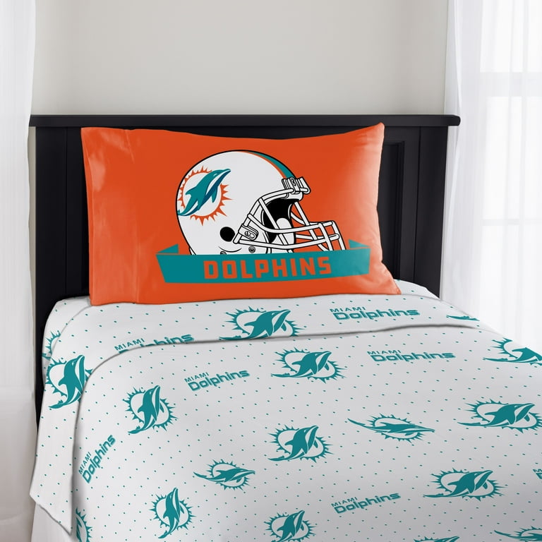 NFL Miami Dolphins Monument Twin Sheet Set