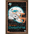 thumbnail image 1 of NFL Miami Dolphins - Neon Helmet 23 Wall Poster, 22.375" x 34" Framed, 1 of 9