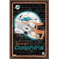 thumbnail image 1 of NFL Miami Dolphins - Neon Helmet 23 Wall Poster, 22.375" x 34" Framed, 1 of 5