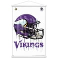 thumbnail image 1 of NFL Minnesota Vikings - Drip Helmet 20 Wall Poster with Magnetic Frame, 22.375" x 34", 1 of 6