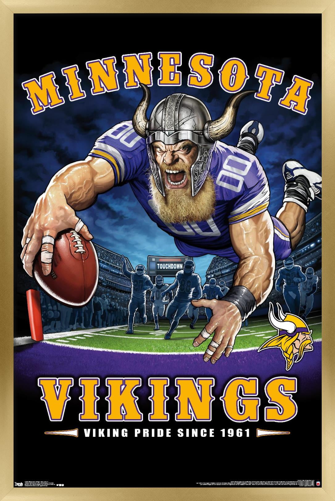 NFL Minnesota Vikings - End Zone 17 Wall Poster, 22.375