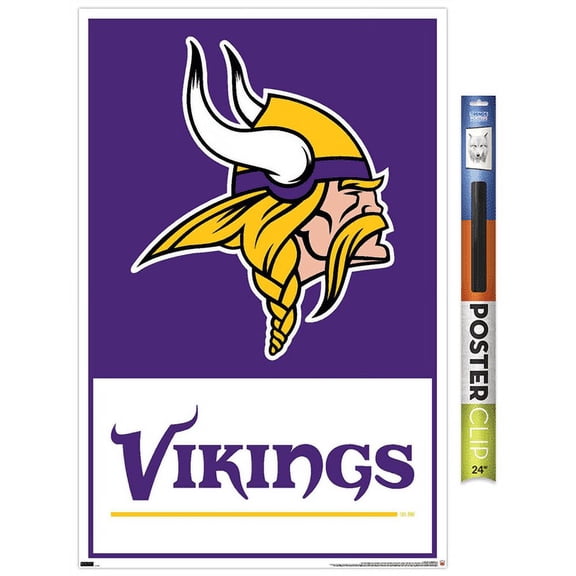NFL Minnesota Vikings - Logo 21 Wall Poster, 22.375" x 34"