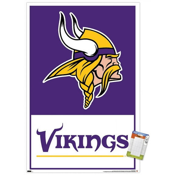 NFL Minnesota Vikings - Logo 21 Wall Poster, 22.375" x 34"