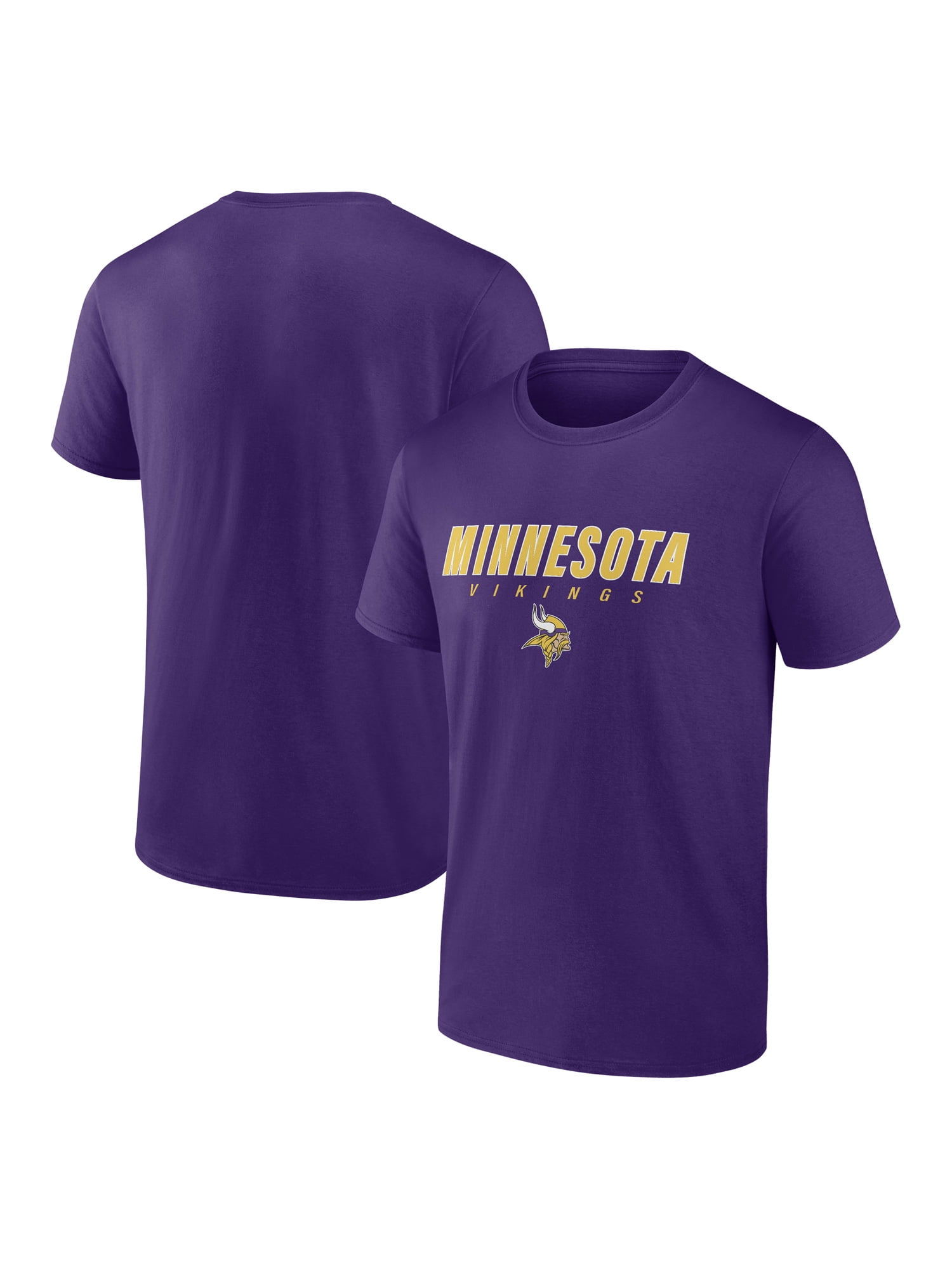 NFL Minnesota Vikings Men's Cotton Purple Short Sleeve T-Shirt