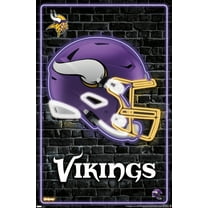 NFL Minnesota Vikings - Neon Helmet 23 Wall Poster, 22.375" x 34"