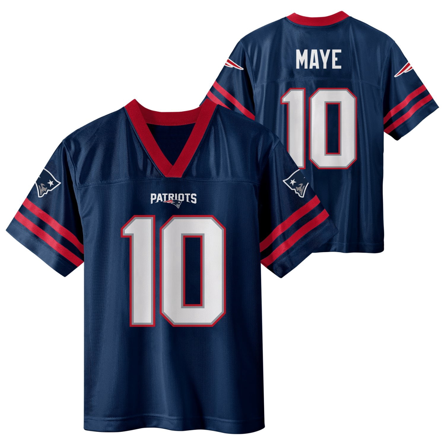 NFL NEW ENGLAND PATRIOTS Boys Jersey Game Day Fan Apparel -Maye