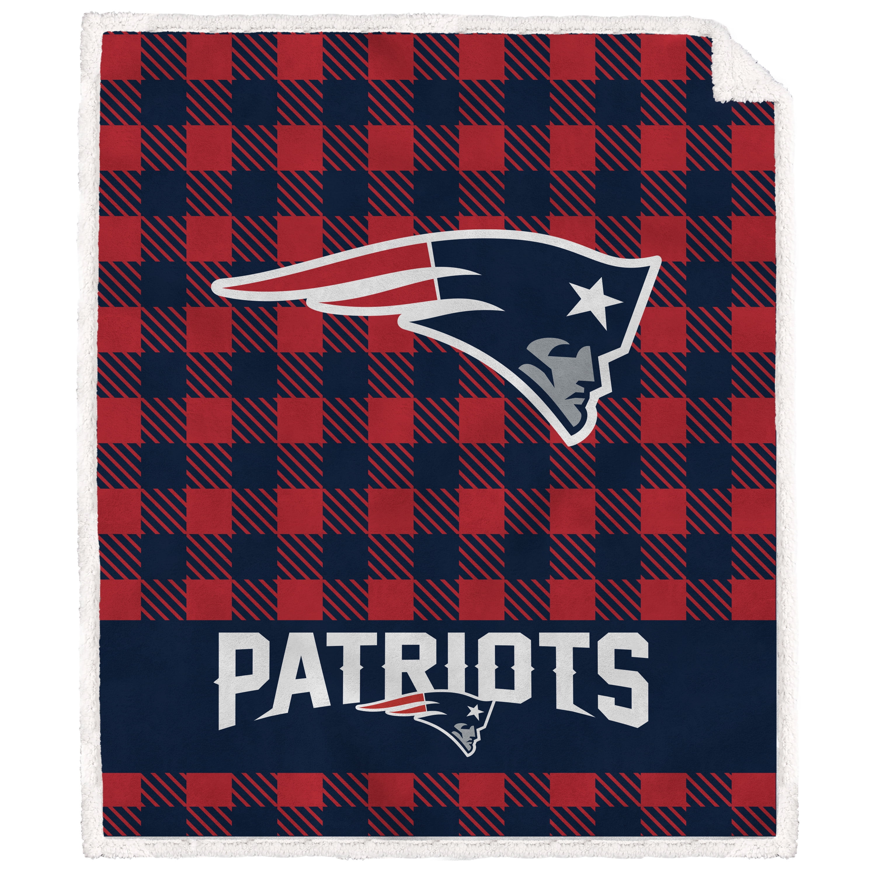 NFL NEW Eng PATRIOTS Sherpa Thrw Blanket