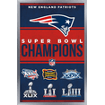 thumbnail image 1 of NFL New England Patriots - Champions 23 Wall Poster, 14.72" x 22.37" Framed, 1 of 5