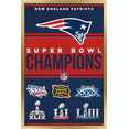 thumbnail image 1 of NFL New England Patriots - Champions 23 Wall Poster, 22.37" x 34" Framed, 1 of 5