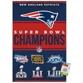 thumbnail image 1 of NFL New England Patriots - Champions 23 Wall Poster with Pushpins, 22.37" x 34", 1 of 4