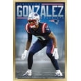 thumbnail image 1 of NFL New England Patriots - Christian Gonzalez 24 Wall Poster, 14.725" x 22.375" Framed, 1 of 4