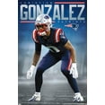 thumbnail image 1 of NFL New England Patriots - Christian Gonzalez 24 Wall Poster, 22.375" x 34", 1 of 4