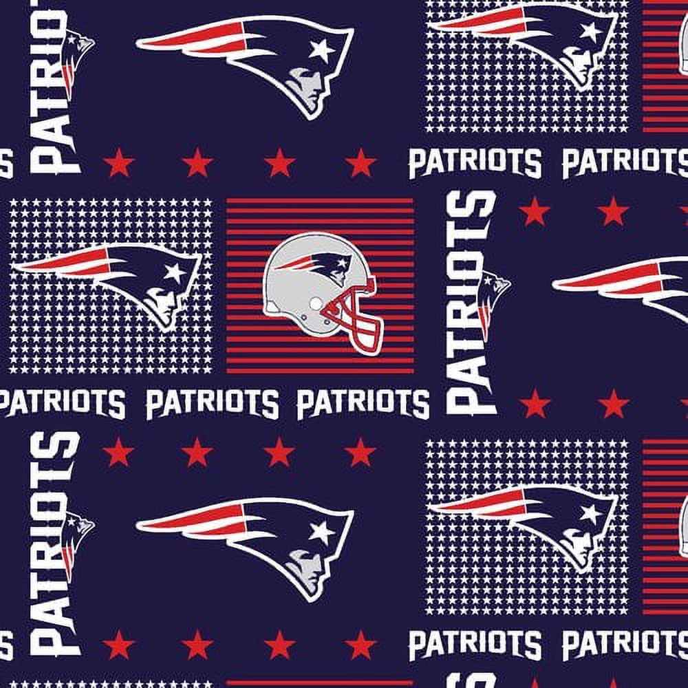 NFL New England Patriots Cotton Fabric, per Yard - Walmart.com