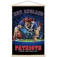thumbnail image 1 of NFL New England Patriots - End Zone 17 Wall Poster with Magnetic Frame, 22.37" x 34", 1 of 5