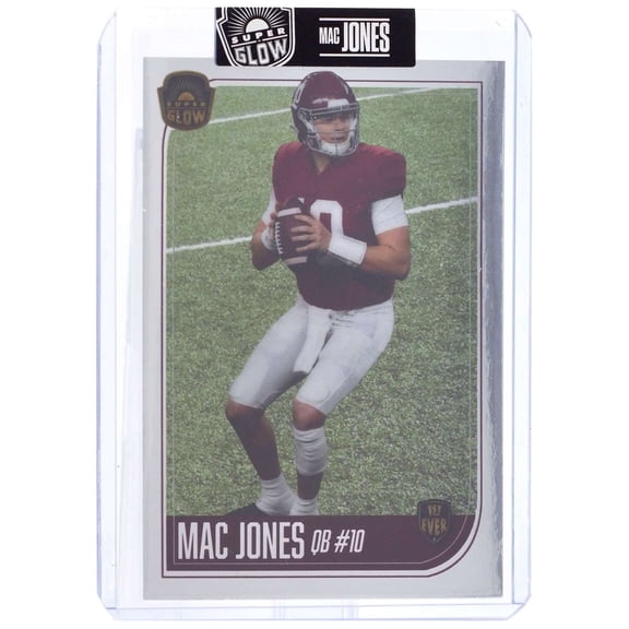 NFL New England Patriots Mac Jones 1st Ever Rookie Mirror Board Trading Card