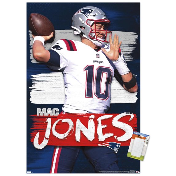 NFL New England Patriots - Mac Jones 22 Wall Poster, 14.725" x 22.375"