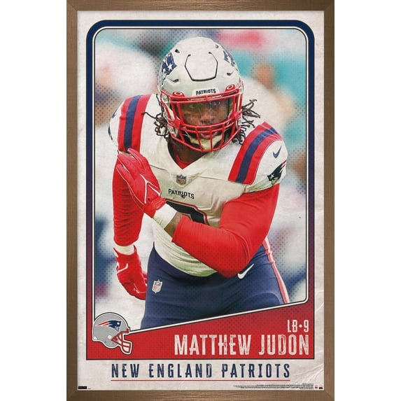 NFL New England Patriots - Matthew Judon 22 Wall Poster, 22.375" x 34" Framed