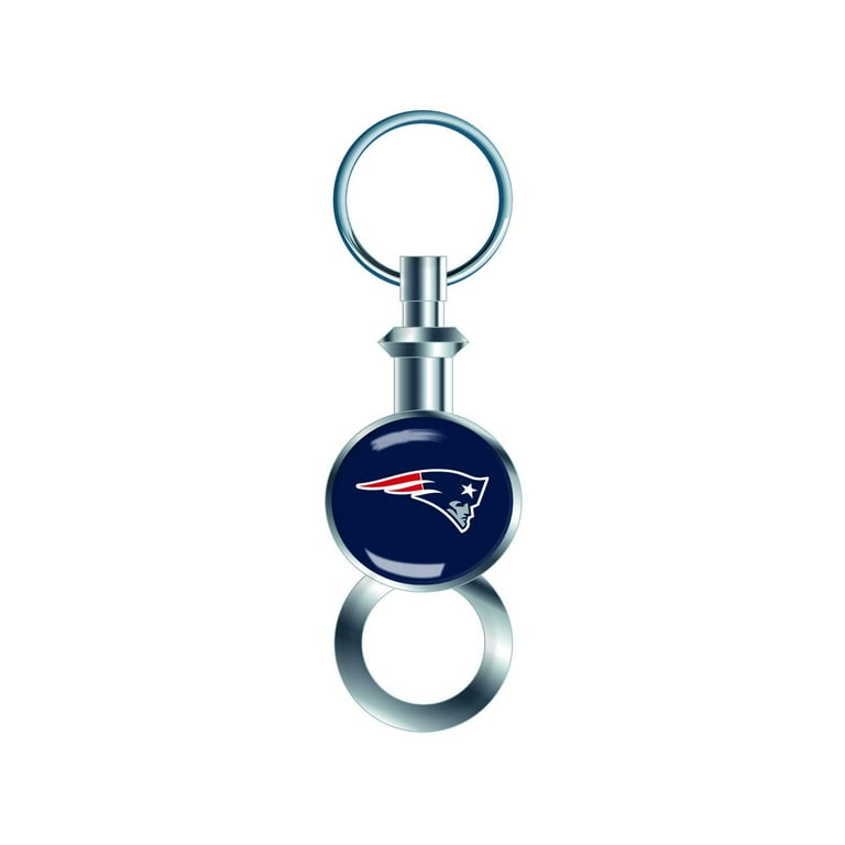 NFL New England Patriots Team Valet Metal Keychain