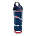 thumbnail image 1 of NFL New England Patriots Touchdown 24 oz Water Bottle with lid, 1 of 8