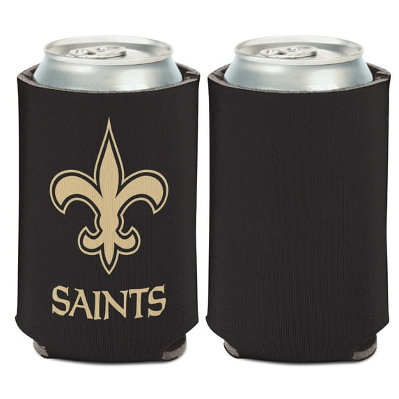 NFL New Orleans Saints 1 Color 12oz Can Cooler, Collapsible