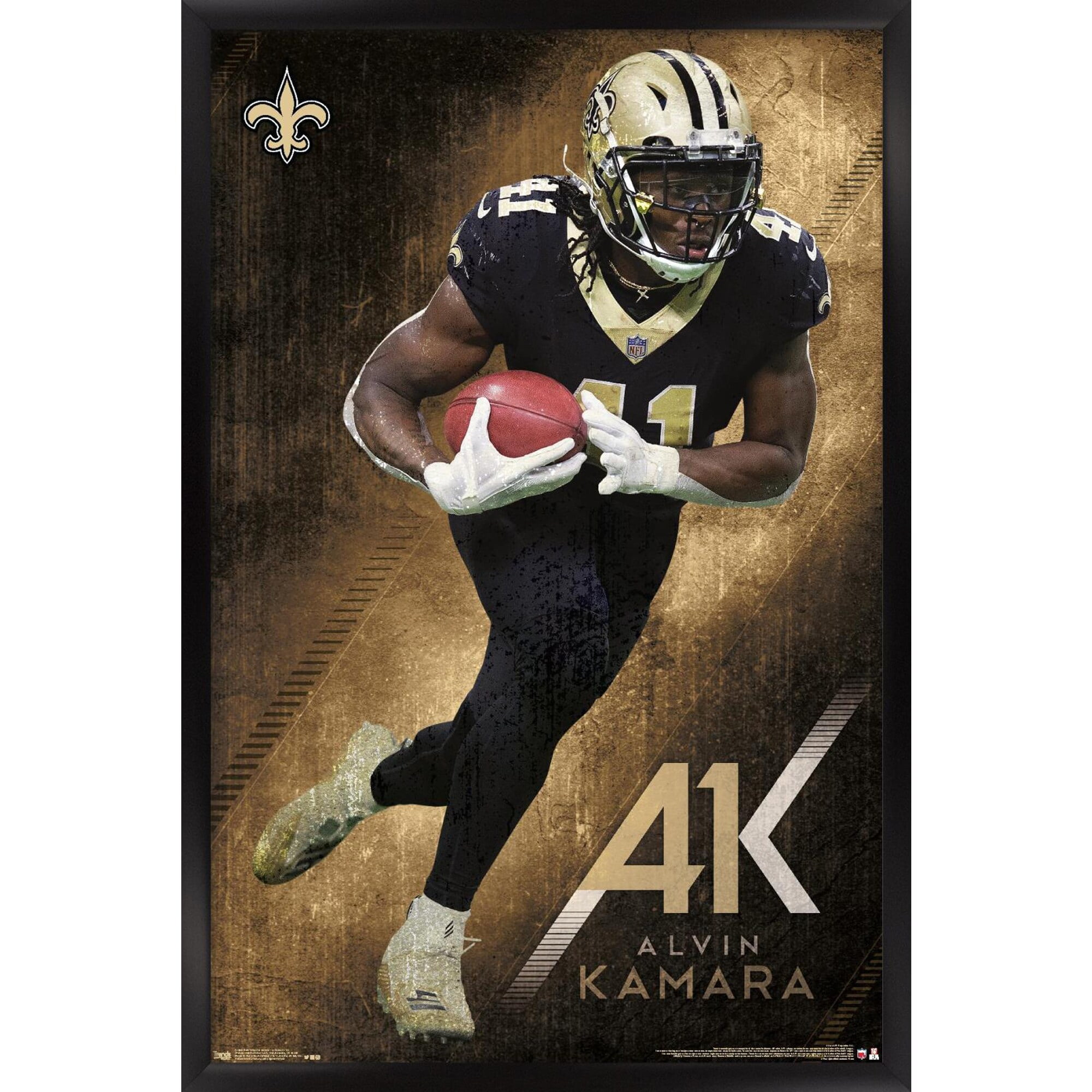 Alvin Kamara Autographed and Framed New Orleans Saints Jersey