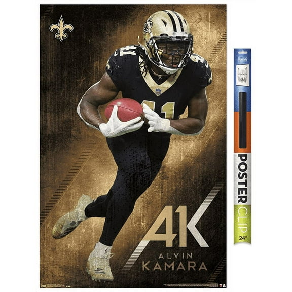 NFL New Orleans Saints - AlVin Kamara 19 Wall Poster, 22.375" x 34"