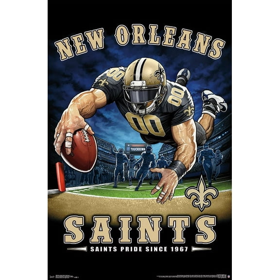 NFL New Orleans Saints - End Zone 17 Wall Poster, 22.375" x 34"