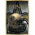 thumbnail image 1 of NFL New Orleans Saints - Helmet 16 Wall Poster, 14.725" x 22.375", Framed, 1 of 3