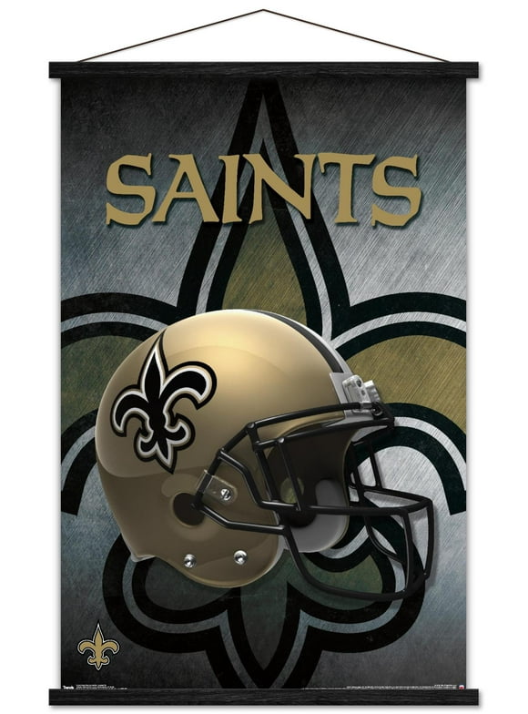 NFL New Orleans Saints - Helmet 16 Wall Poster with Magnetic Frame, 22.375" x 34"