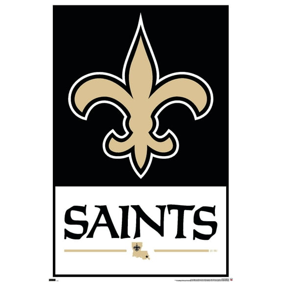 NFL New Orleans Saints - Logo 21 Wall Poster, 22.375" x 34"