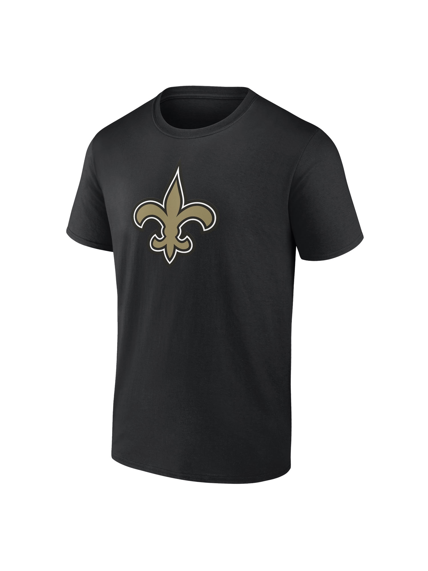 NFL New Orleans Saints Men's Cotton Black Short Sleeve T-Shirt