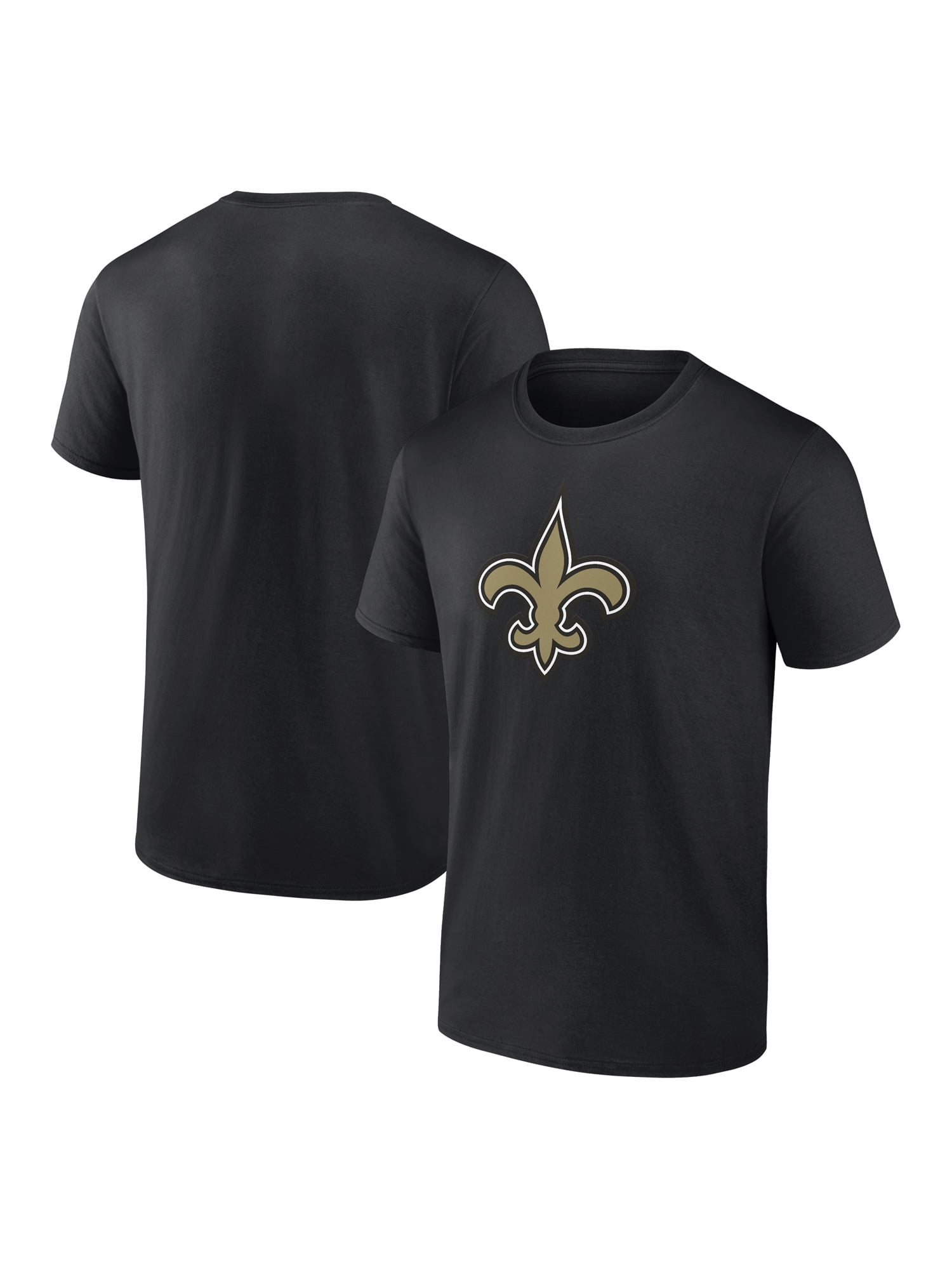 NFL New Orleans Saints Men's Cotton Black Short Sleeve T-Shirt