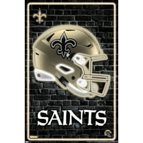 NFL New Orleans Saints - Neon Helmet 23 Wall Poster, 22.375" x 34"